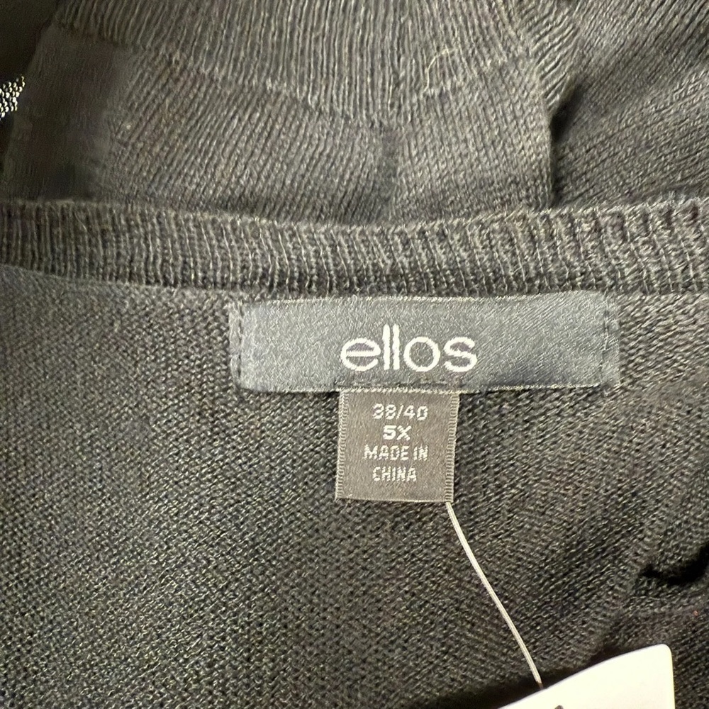 Ellos Black Cardigan - New - Size 38/40 (5X) - Picture 3 of 3